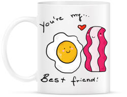printfashion Bacon és tojás - Bögre - Fehér (3933627)