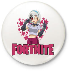 printfashion Lexa Fortnite - Kitűző, hűtőmágnes - Fehér (14774429)
