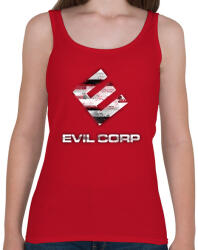 printfashion Evil Corp Glitch - Női atléta - Cseresznyepiros (1124557)