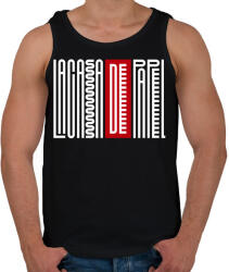 printfashion La casa de papel text - Férfi atléta - Fekete (5048413)