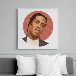 printfashion Asap Rocky - Vászonkép - Fehér (6632194)