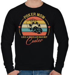 printfashion Poker Mom - Férfi pulóver - Fekete (15560358)