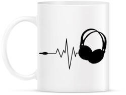 printfashion DJ love - Bögre - Fehér (942429)