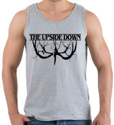 printfashion Th upside down fekete démon - Férfi atléta - Sport szürke (4608476)