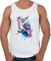 printfashion Bagoly - Férfi atléta - Fehér (13811311)