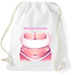 printfashion Sesy is not a size - Sportzsák, Tornazsák - Fehér (11393968)