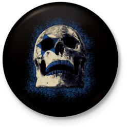 printfashion ROCK SKULL - Kitűző, hűtőmágnes - Fekete (3095379)