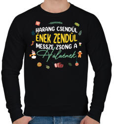 printfashion Ady Endre - Karácsony - Férfi pulóver - Fekete (10205132)