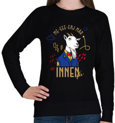 printfashion Me-eee-enj innen pls - Női pulóver - Fekete (11619434)