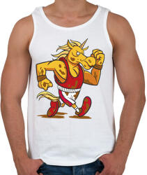 printfashion Unikornis futó - Férfi atléta - Fehér (13645469)