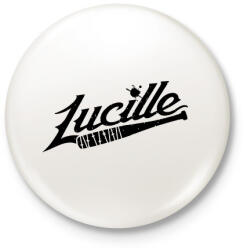 printfashion Walking Dead - Lucille - Kitűző, hűtőmágnes - Fehér (3075604)