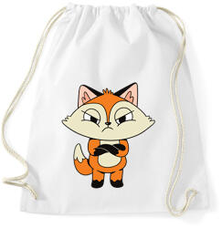 printfashion Mérges róka - Sportzsák, Tornazsák - Fehér (6252365)