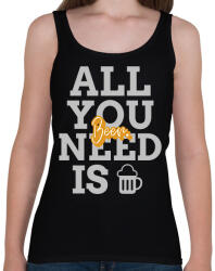 printfashion All you need is beer - Női atléta - Fekete (9953978)