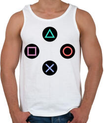 printfashion Kontroller gombok - Férfi atléta - Fehér (2917433)