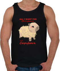 printfashion All i want for christmas. . . #2 - Férfi atléta - Fekete (15204982)