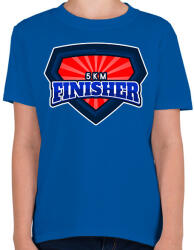 printfashion 5 KM FINISHER - Gyerek póló - Királykék (9533854)
