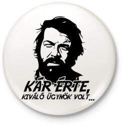 printfashion Kár érte, kiváló ügynök volt - Kitűző, hűtőmágnes - Fehér (11792334)