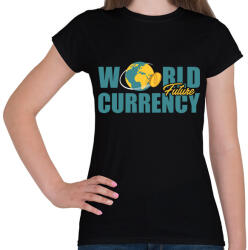 printfashion World-future-currency - Női póló - Fekete (6038006)
