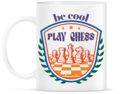 printfashion Be cool - Play chess - Bögre - Fehér (7455319)