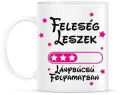 printfashion Feleség leszek Lánybúcsú folyamatban - Bögre - Fehér (16489143)
