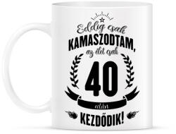printfashion kamasz-40-black - Bögre - Fehér (790939)