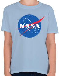 printfashion NASA logo - Gyerek póló - Világoskék (1706324)