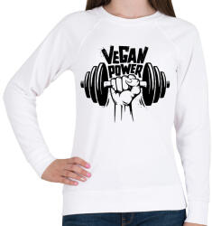 printfashion Vegan Power - Női pulóver - Fehér (6600049)