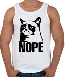 printfashion Nope - Férfi atléta - Fehér (3558694)