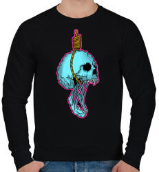 printfashion Skull hang - Férfi pulóver - Fekete (2642051)