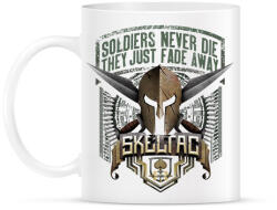 printfashion Soldiers never die - Bögre - Fehér (790117)