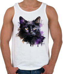 printfashion Cica - Férfi atléta - Fehér (16529446)