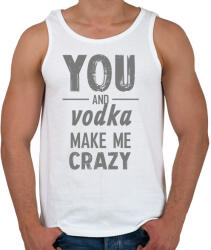 printfashion You and vodka - Férfi atléta - Fehér (7068894)