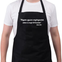 printfashion Hogyha egyszer megöregszünk. . . - Kötény - Fekete (10486516)