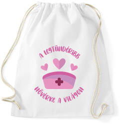 printfashion Legtündéribb nővérke - Sportzsák, Tornazsák - Fehér (7213131)