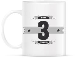 printfashion b-day-03-dark-lightgrey - Bögre - Fehér (790504)