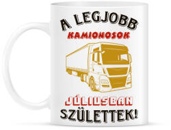 printfashion Kamionos szülinapja július - Bögre - Fehér (5695177)
