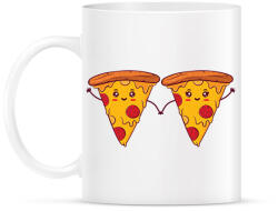 printfashion Pizza pár - Bögre - Fehér (11889873)