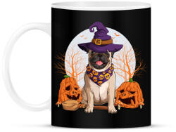 printfashion Mopsz halloween - Bögre - Fekete (5532898)