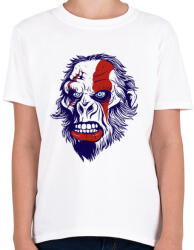 printfashion Mérges gorilla - Gyerek póló - Fehér (11051)