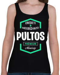 printfashion Pultos prémium minőség - Női atléta - Fekete (1432817)