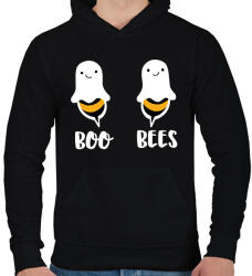 printfashion Boo Bees - Férfi kapucnis pulóver - Fekete (16680179)