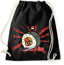 printfashion SUSHI FAN - Sportzsák, Tornazsák - Fekete (11492626)