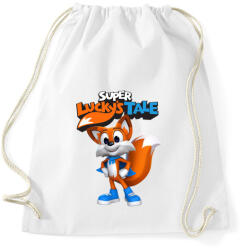 printfashion Super Lucky's Tale - Sportzsák, Tornazsák - Fehér (3736376)