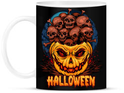 printfashion Halloween tökfej koponyákkal - Bögre - Fekete (5548744)