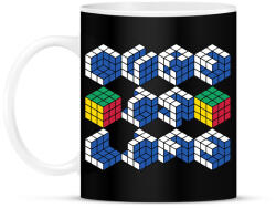printfashion Cube id life - Bögre - Fekete (15639262)