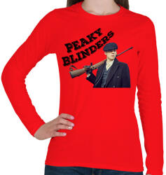 printfashion Peaky Blinders - Női hosszú ujjú póló - Piros (2576507)