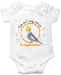printfashion Legjobb barát - Papagáj - Baba Body - Fehér (7342810)