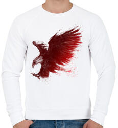 printfashion Sastámadás - Férfi pulóver - Fehér (108780)