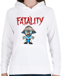 printfashion MK Raiden - Női kapucnis pulóver - Fehér (1836860)