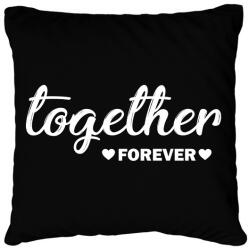 printfashion Forever together - páros 1 - Párnahuzat, Díszpárnahuzat - Fekete (6069684)